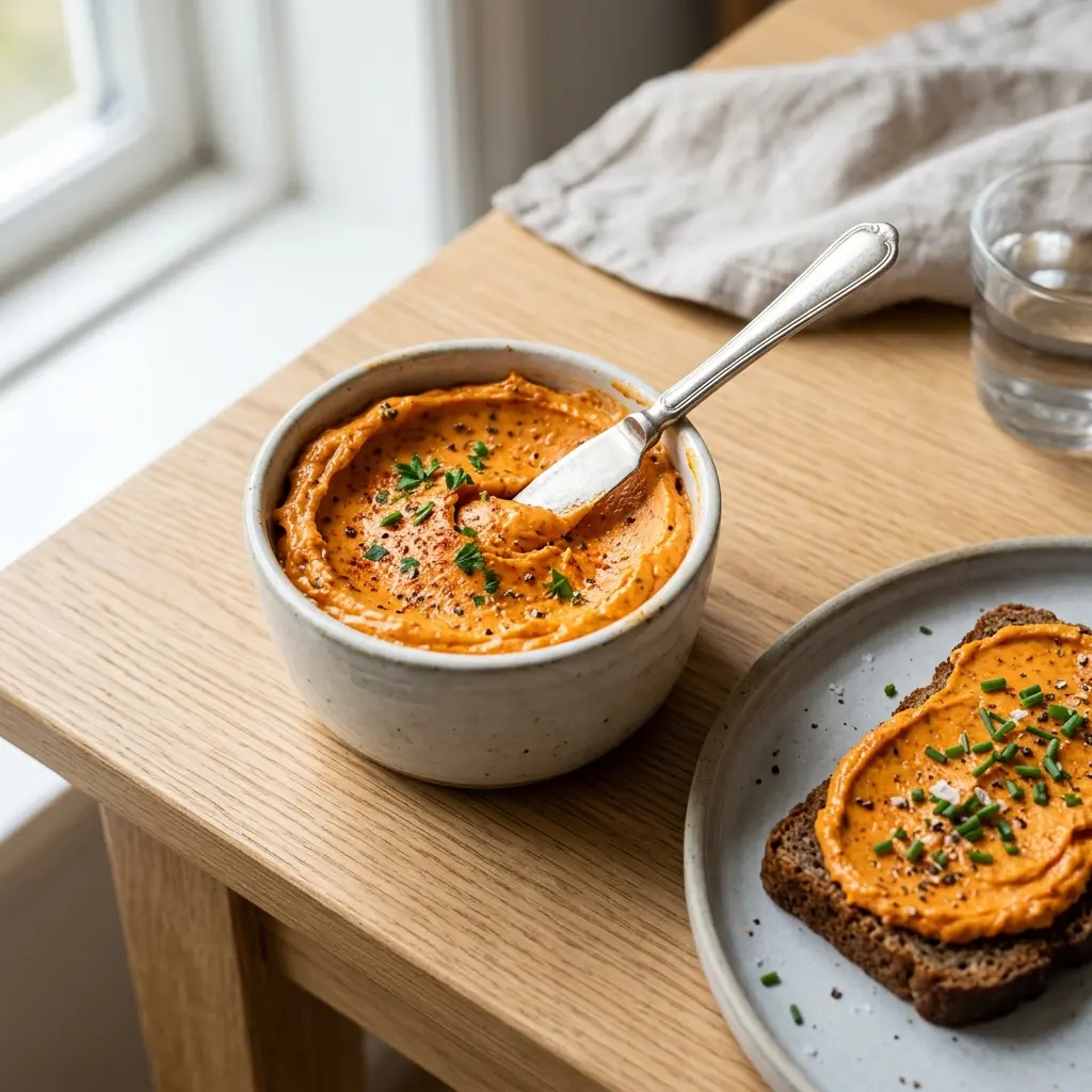 Beurre au paprika prêt à servir comme plat maison