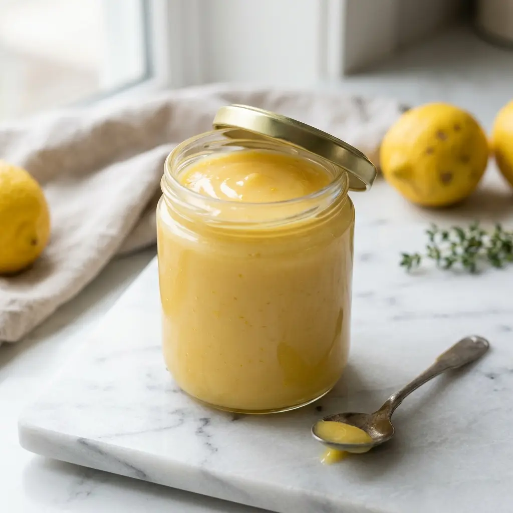 Crème de citron prêt à servir comme plat maison