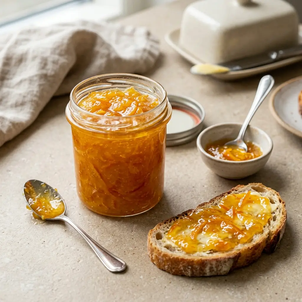 Marmelade d’orange prêt à servir comme plat maison