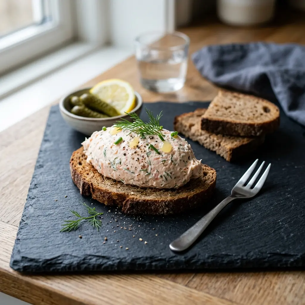 Mousse de saumon prêt à servir comme plat maison