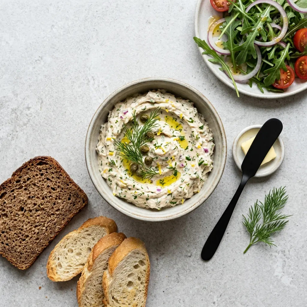 Mousse de thon au beurre prêt à servir comme plat maison