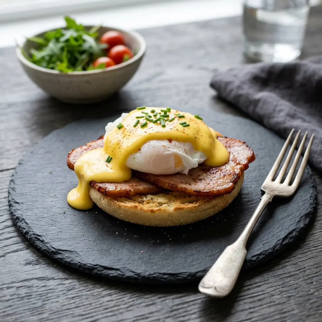 Œufs Benedict prêt à servir comme plat maison