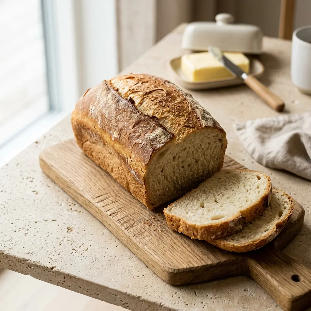 Pain de mie prêt à servir comme pain, pizza ou pâte maison