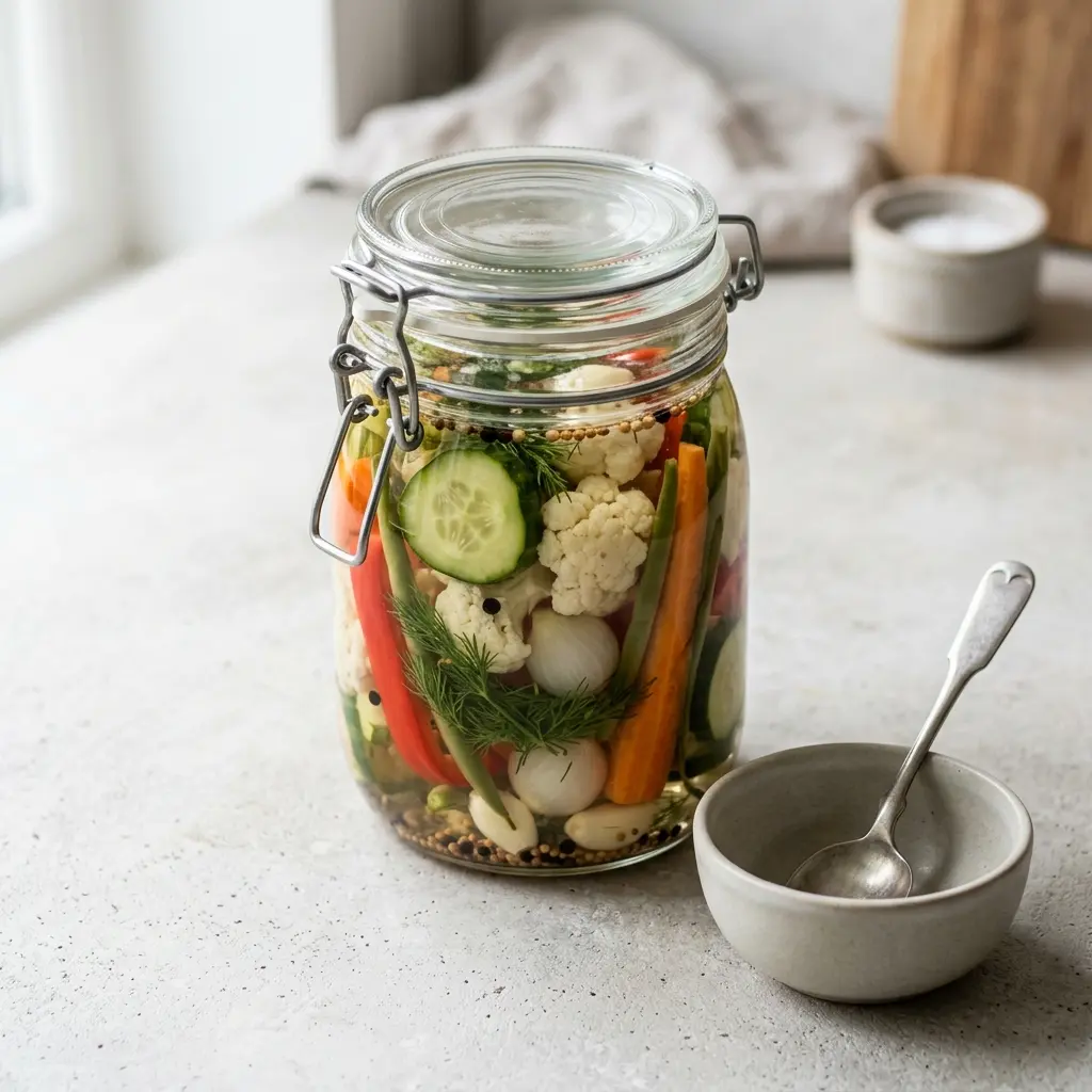 Pickles prêt à servir comme plat maison