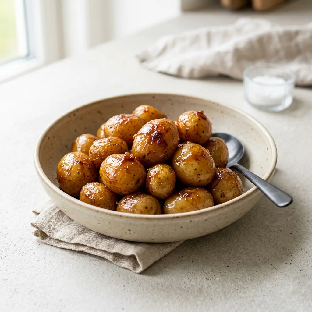 Pommes de terre caramélisées prêt à servir comme plat maison