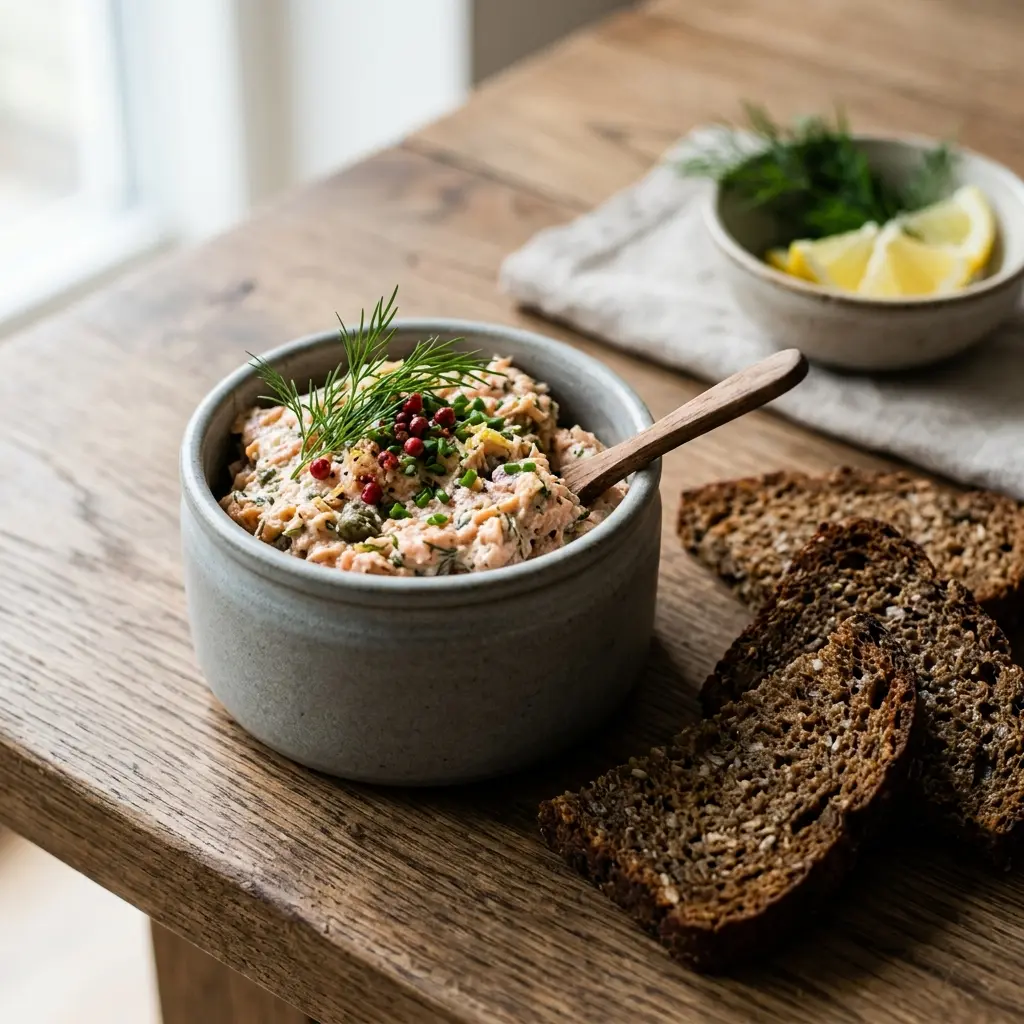 Rillettes de saumon prêt à servir comme plat maison