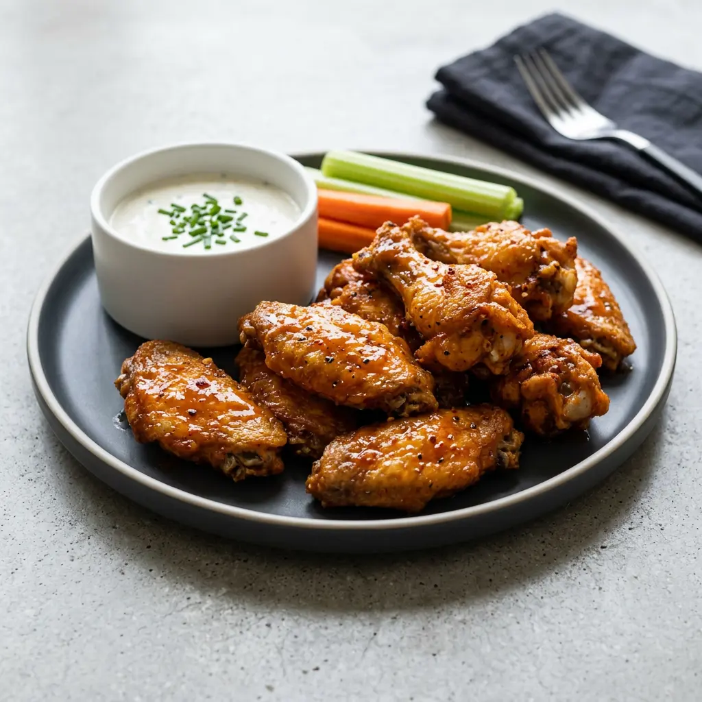 Photo de Ailes de poulet épicées à l'air fryer préparé à l'air fryer