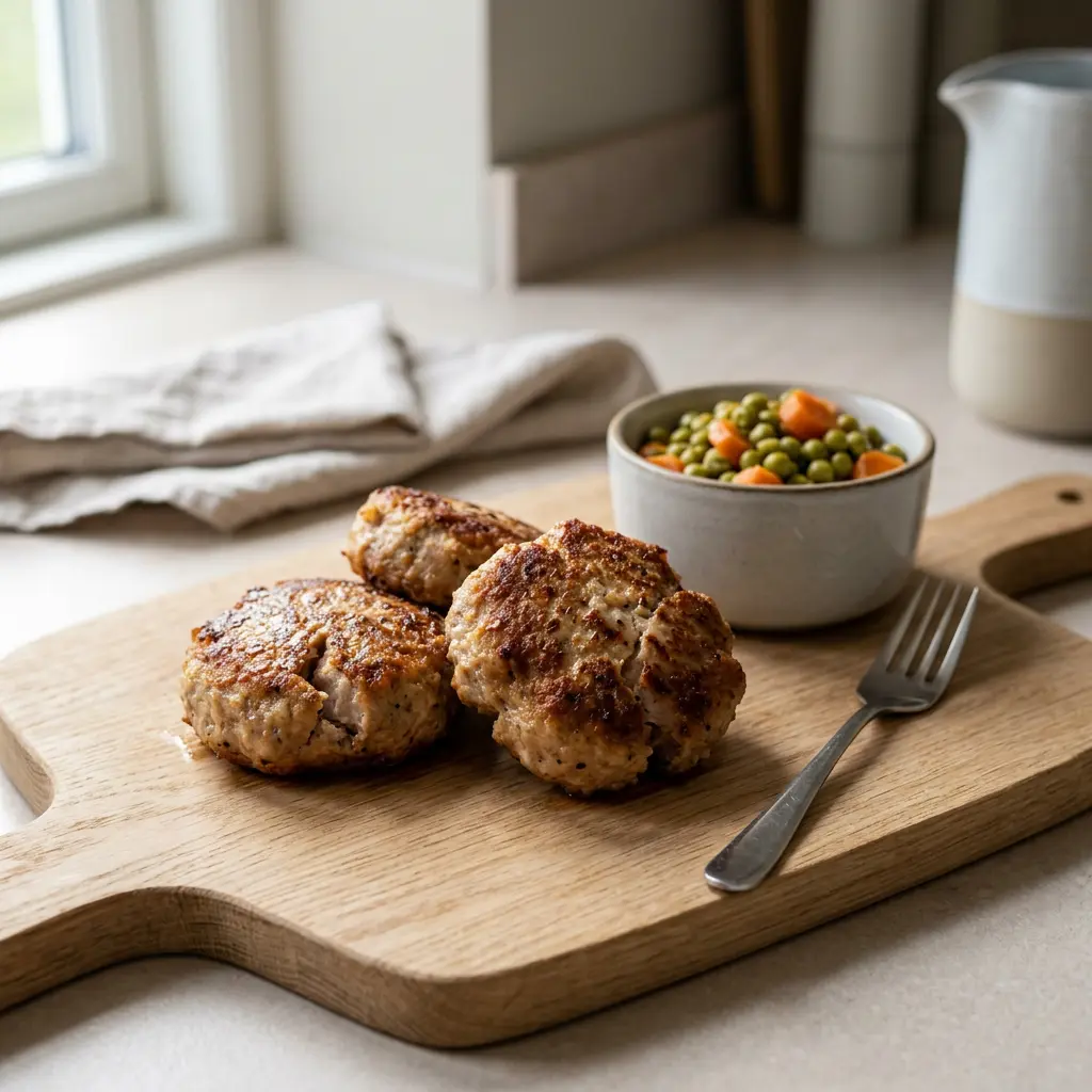 Photo de Galettes de porc panées à l'air fryer préparé à l'air fryer