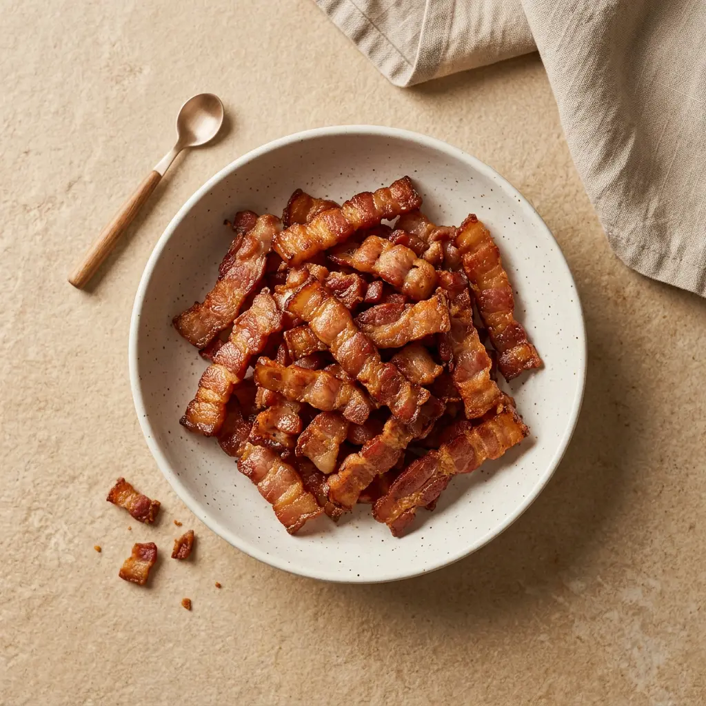 Photo de Lardons à l'air fryer préparé à l'air fryer