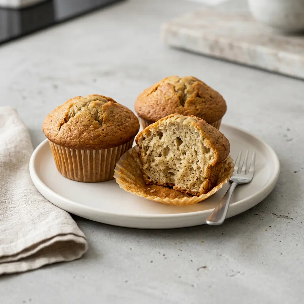 Photo de Muffins à la banane à l'air fryer préparé à l'air fryer