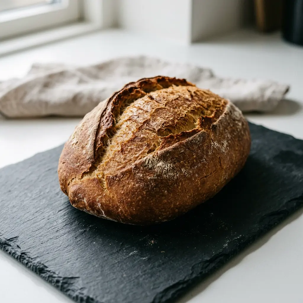Photo de Pain blanc à l'air fryer préparé à l'air fryer