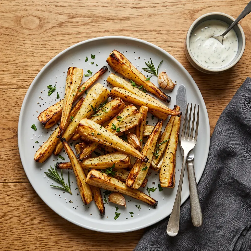 Photo de Panais à l'air fryer préparé à l'air fryer
