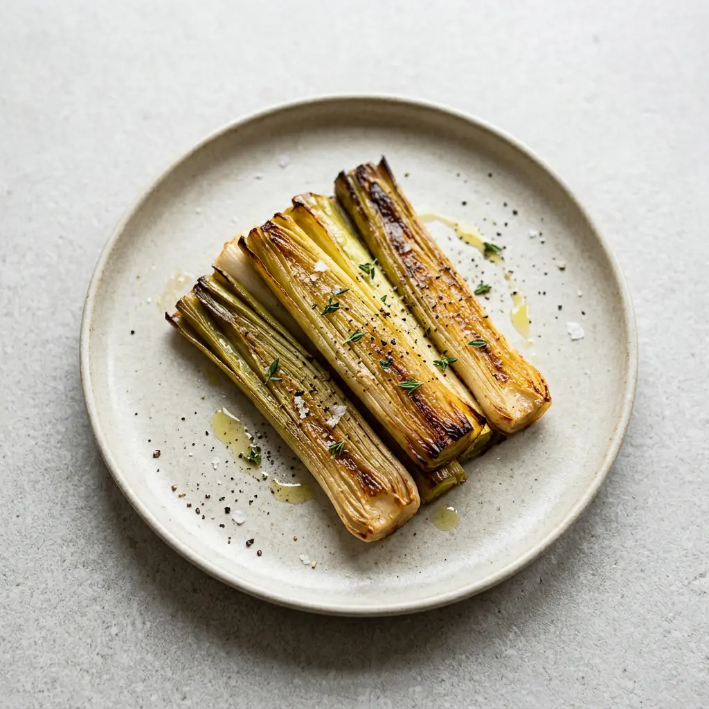 Photo de Poireaux à l'air fryer préparé à l'air fryer
