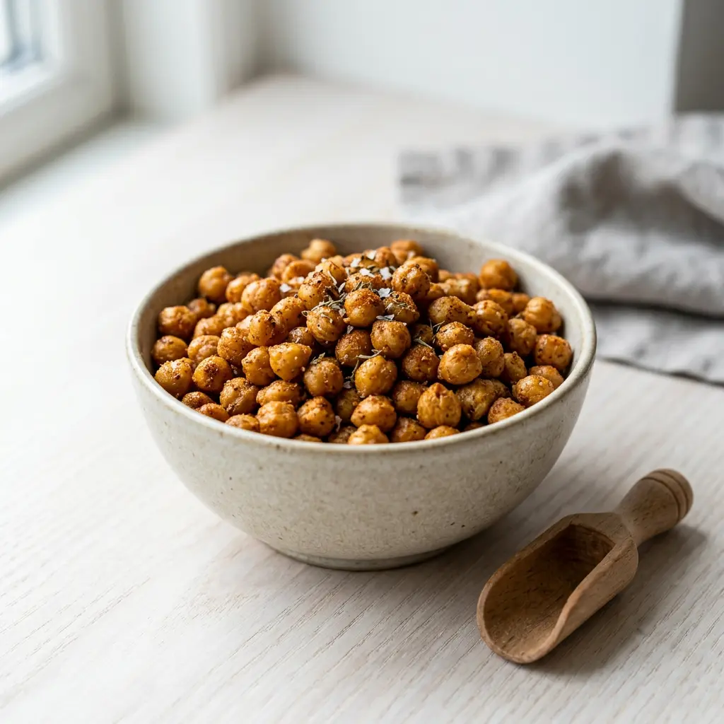 Photo de Pois chiches croustillants à l'air fryer préparé à l'air fryer
