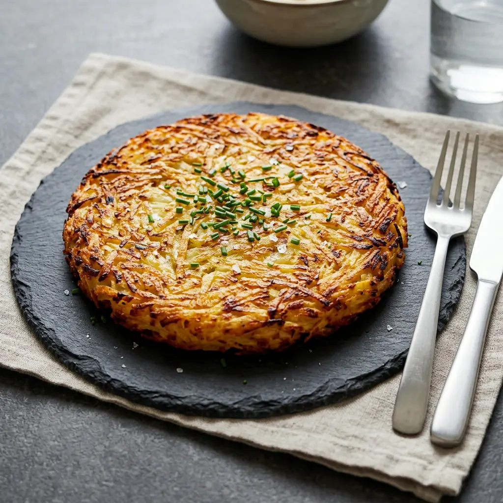 Photo de Rösti à l'air fryer préparé à l'air fryer