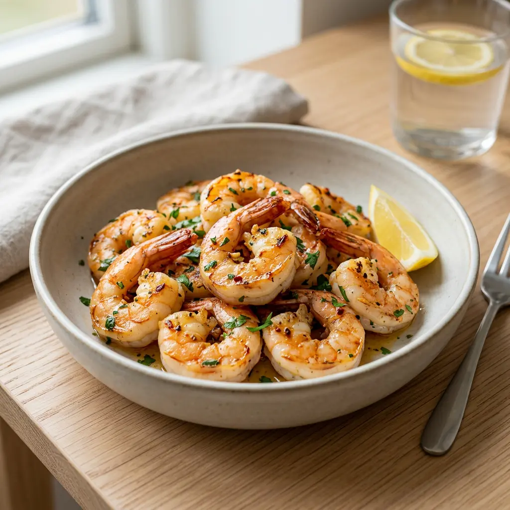 Photo de Scampis à l'air fryer préparé à l'air fryer