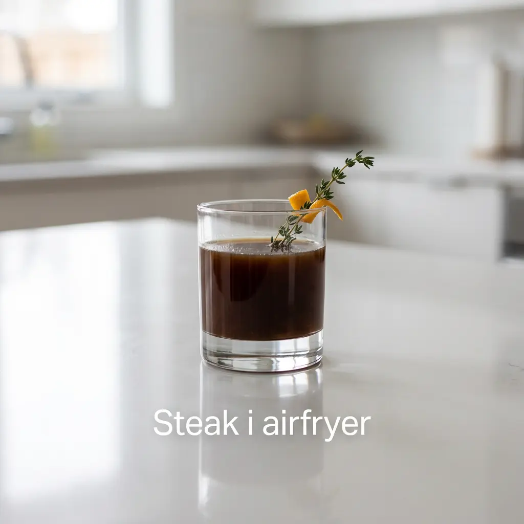 Photo de Steak à l'air fryer préparé à l'air fryer