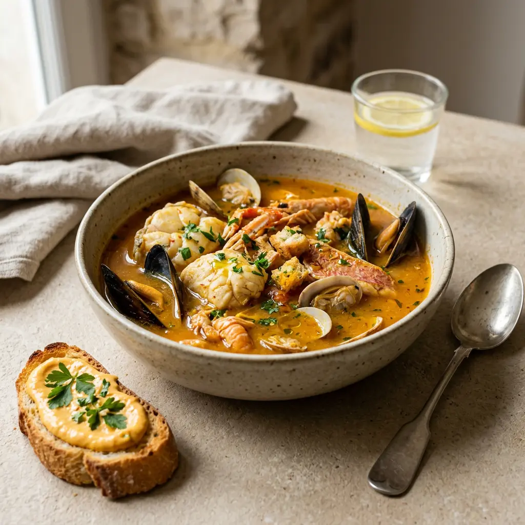 Photo de Bouillabaisse prêt à servir