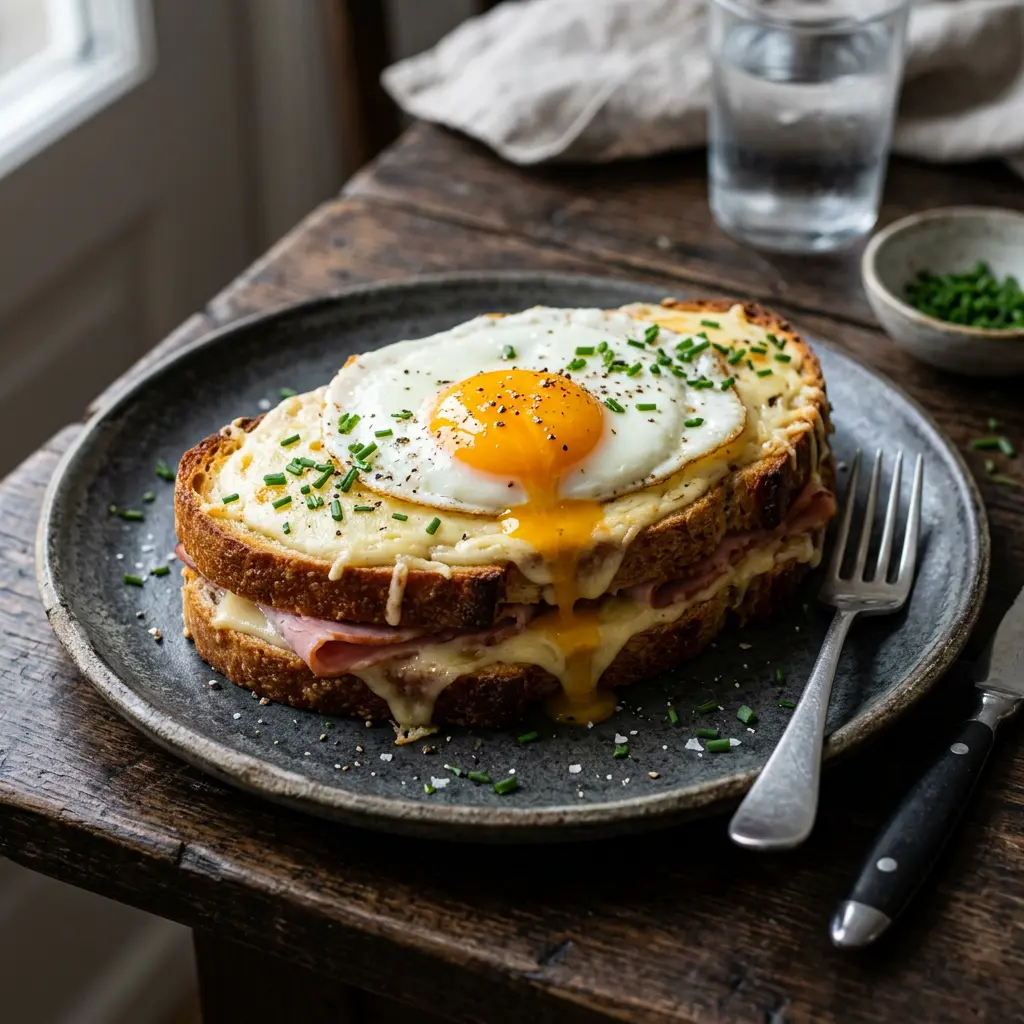 Photo de Croque-madame prêt à servir