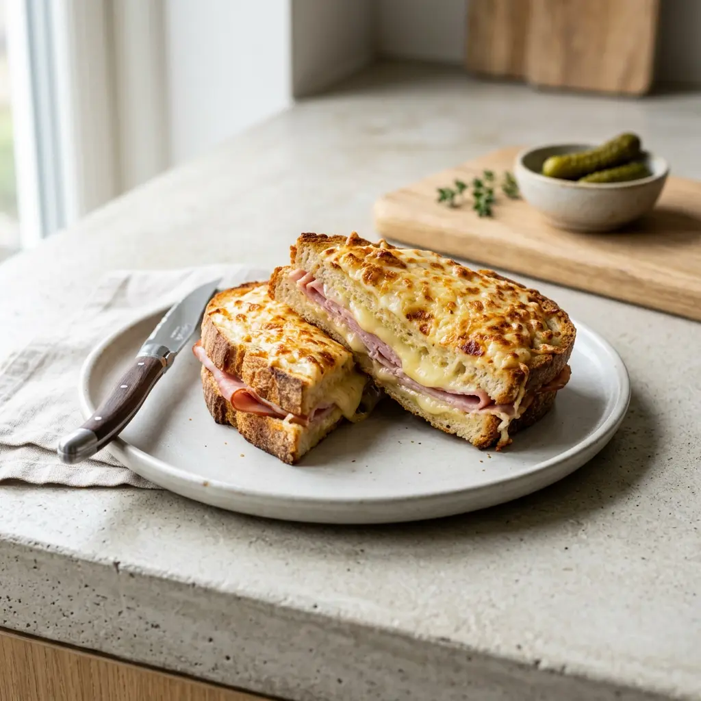 Photo de Croque-monsieur prêt à servir
